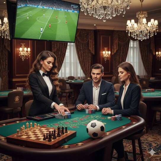 Luxury casino entrance